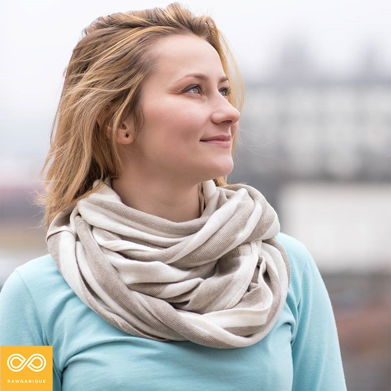 organic linen scarf
