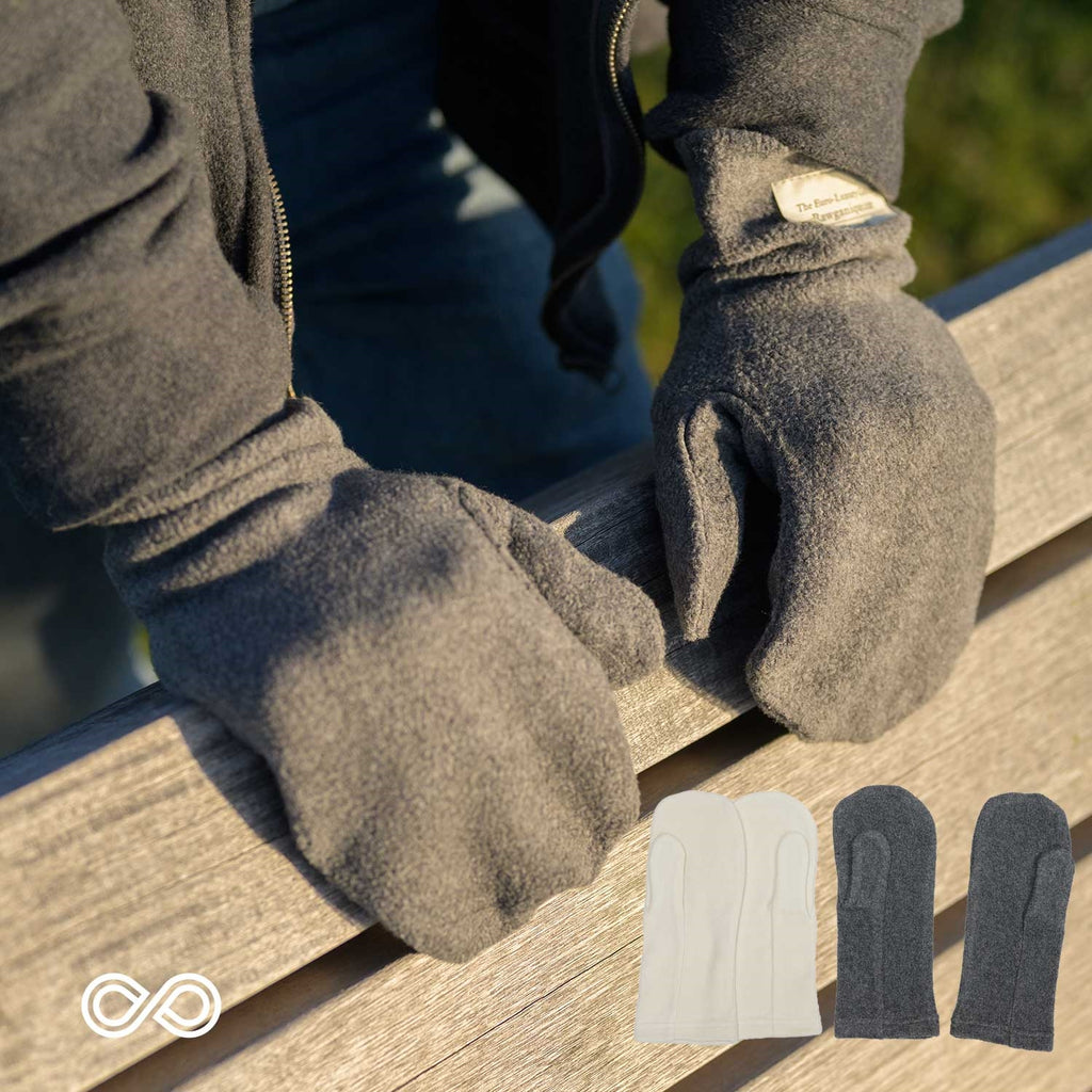organic cotton fleece mittens