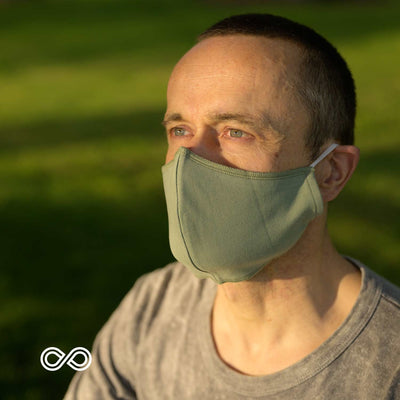 double layer organic cotton facemask