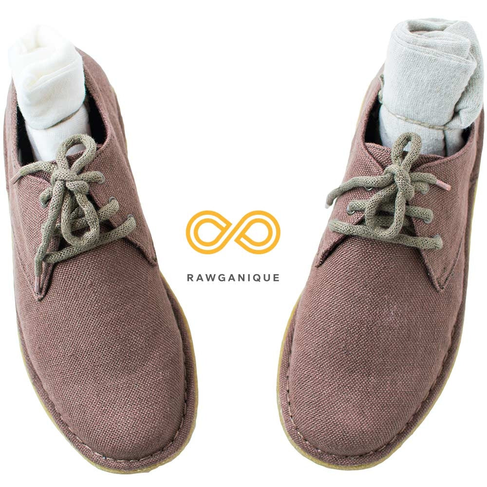 DOCKLANDS Handmade Hemp Moccasins (Unisex) (Natural Rubber Sole) (99% Biodegradable) (Discontinued)