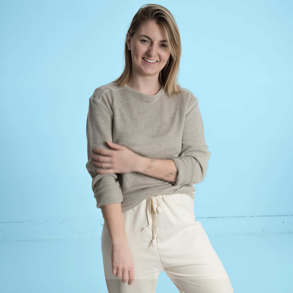 organic linen pullover