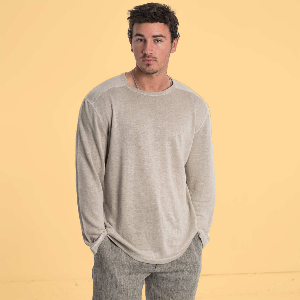 organic linen long sleeve t-shirt