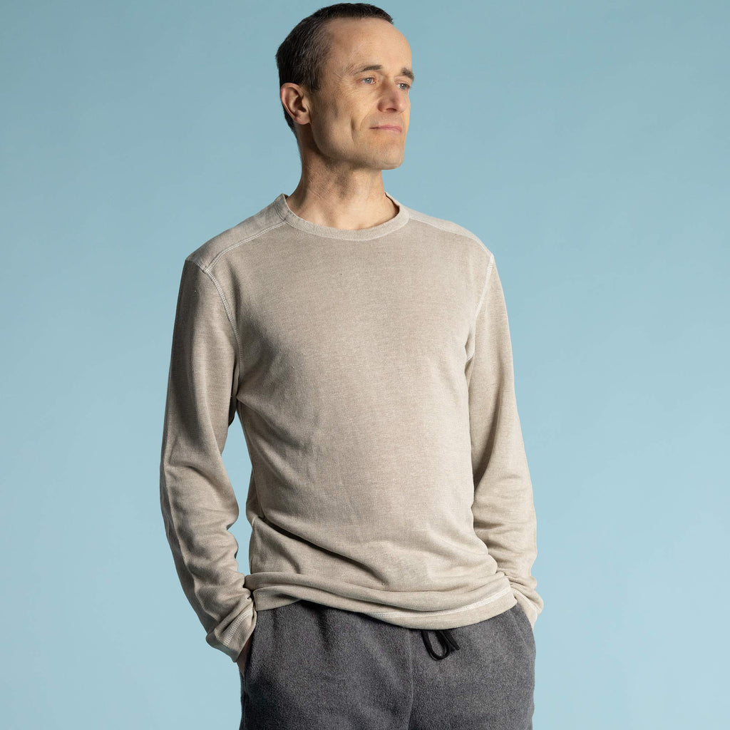 organic linen long sleeve shirt