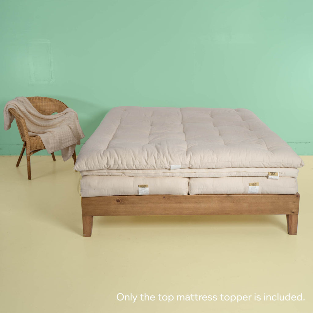 100% organic cotton mattress topper