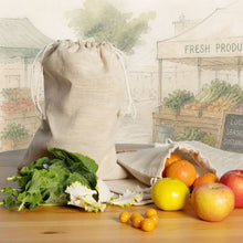 Load image into Gallery viewer, 100% hemp produce bags plastic-free