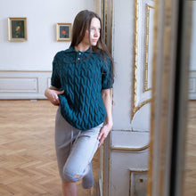 Load image into Gallery viewer, MARLON Plastic-Free 100% Organic Merino Wool Polo Shirt (OC Thread, No Polyester, No Elastic, No Synthetics) (100% Biodegradable)