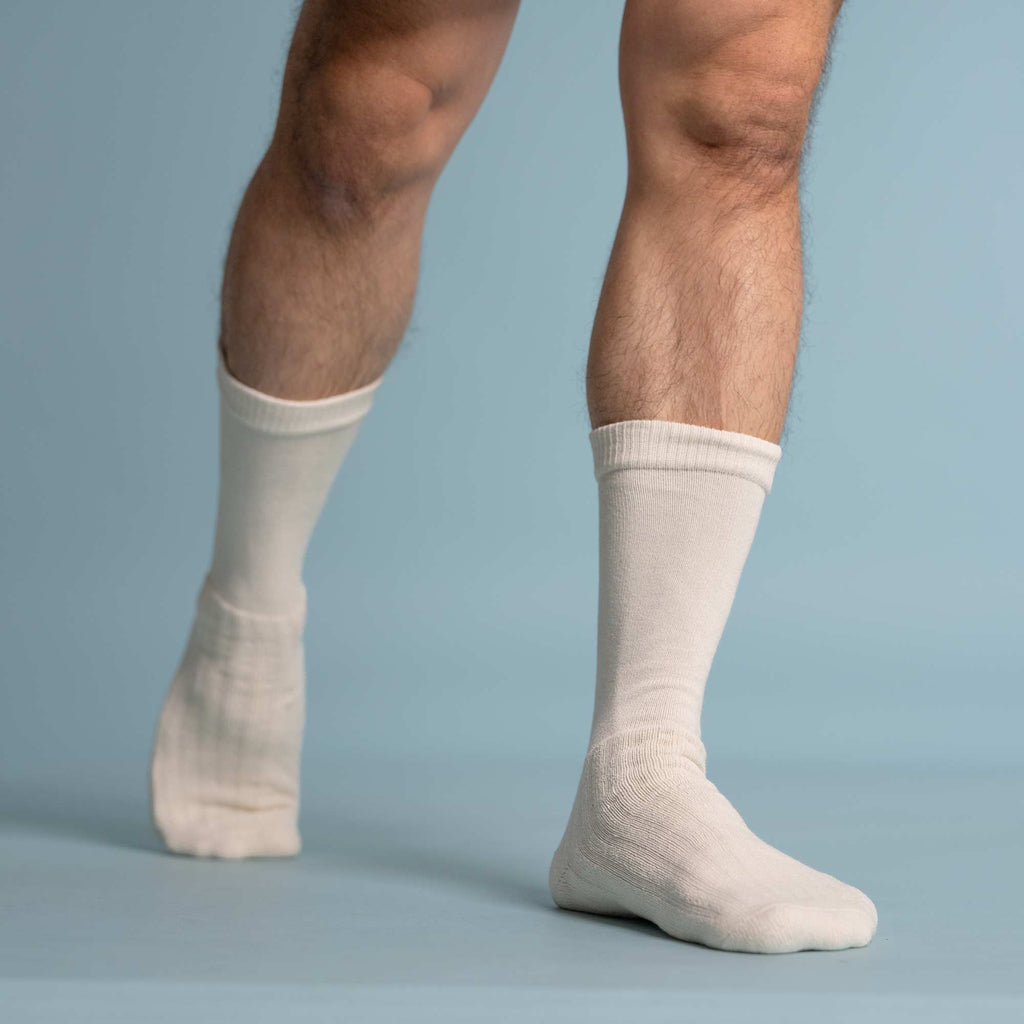 organic cotton socks with biodegradable elastic