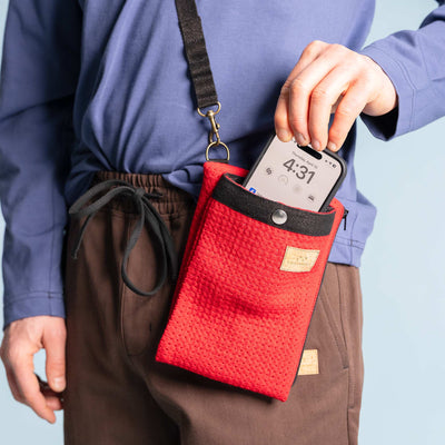 organic merino wool iphone bag