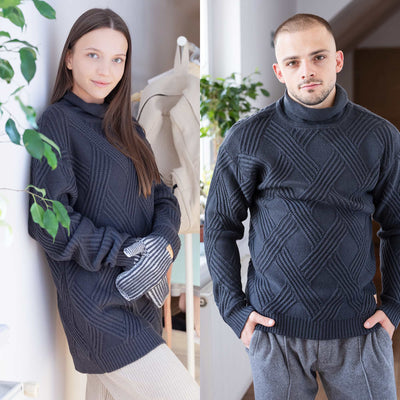 100% organic merino wool sweater polyester-free