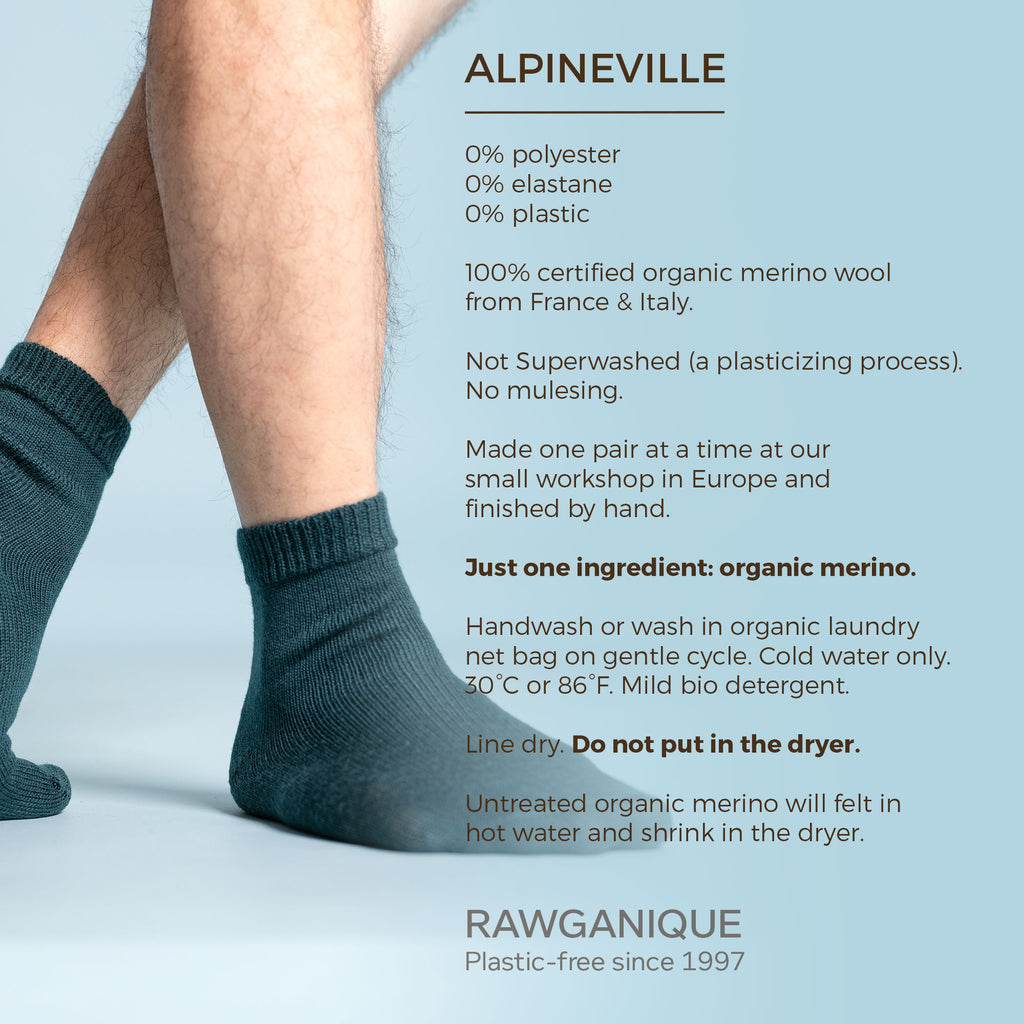 elastic-free certified organic merino wool socks