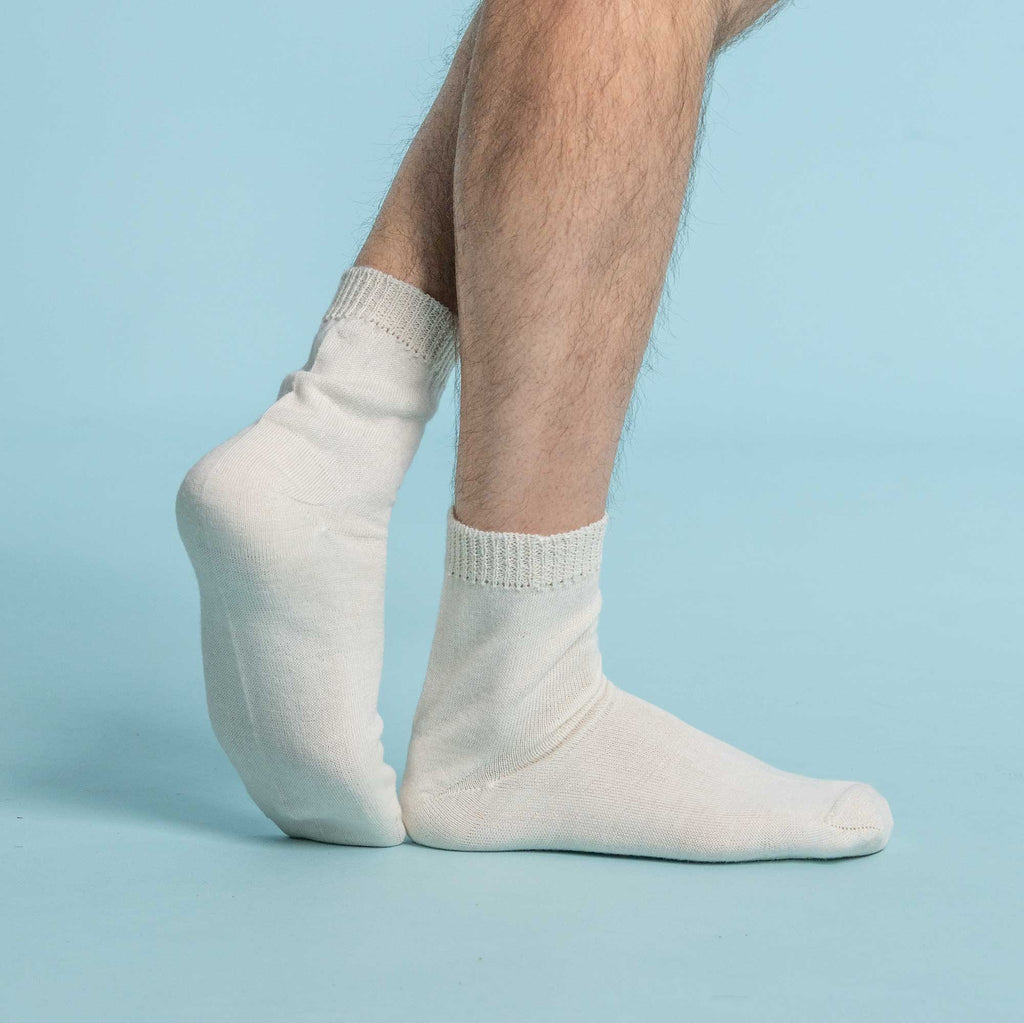 elastic-free 100% organic merino wool socks