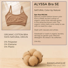 Load image into Gallery viewer, 100% certified organic cotton bra dye-free colorgrown brown color plastic-free