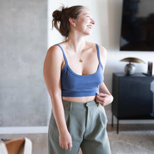 Load image into Gallery viewer, synthetics-free 100% organic cotton bra