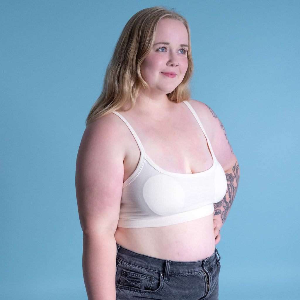 plastic-free elastic-free 100% organic cotton bra