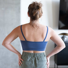 Load image into Gallery viewer, plastic-free elastic-free 100% organic cotton bra