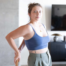 Load image into Gallery viewer, 100% organic cotton bra no synthetics no elastic