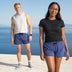 100% certified organic cotton workout shorts