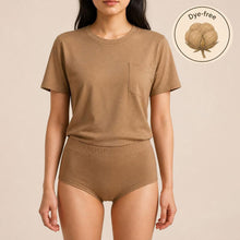 Load image into Gallery viewer, plastic-free 100% organic cotton underwear for women dye-free polyester-free