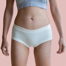 Load image into Gallery viewer, certified organic cotton boy shorts panty polyester-free