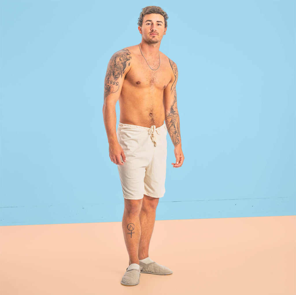 elastic-free 100% organic cotton shorts