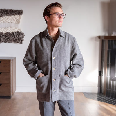 100% organic cotton linen jacket