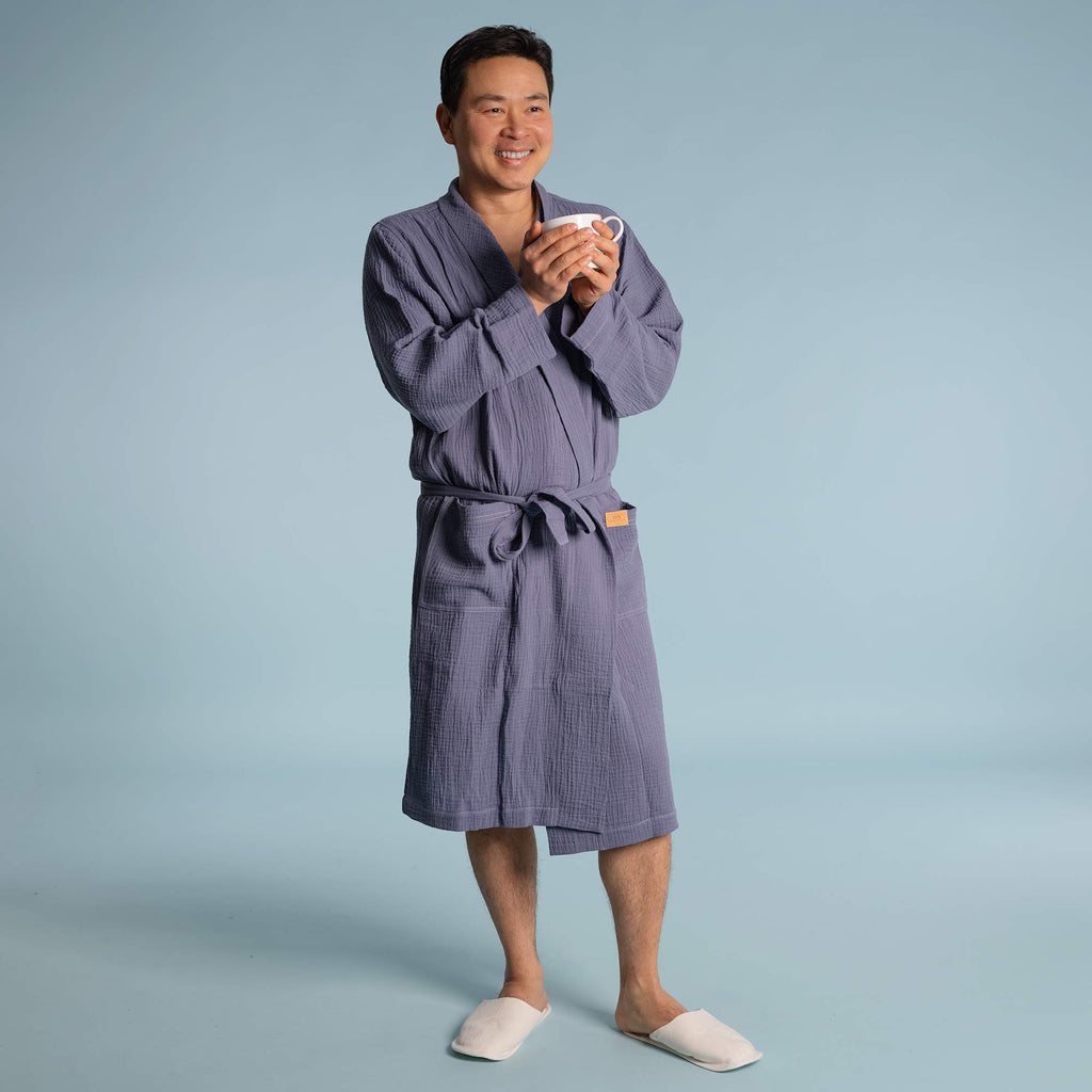 100% organic cotton bathrobe