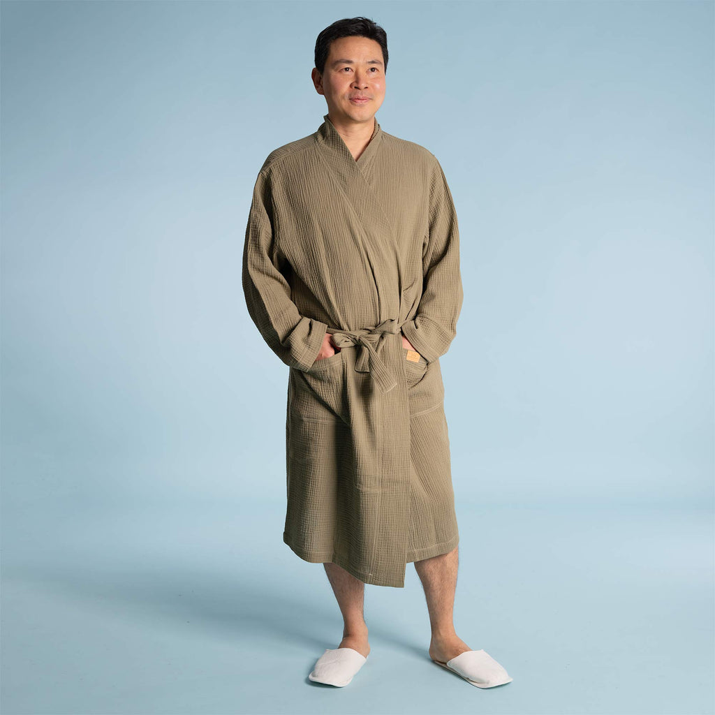 organic cotton bathrobe