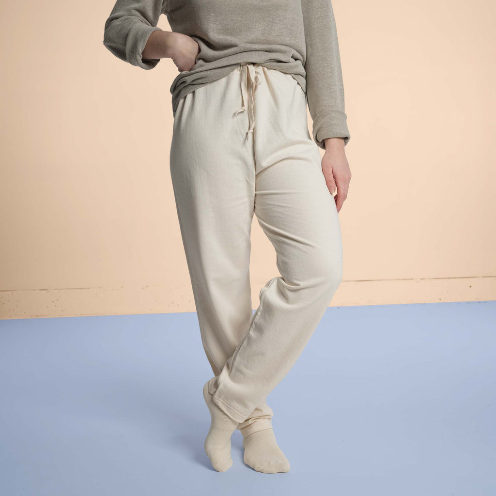 elastic-free organic cotton lounge pants