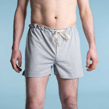 Load image into Gallery viewer, Organic cotton elastic-free boxers athletic grey