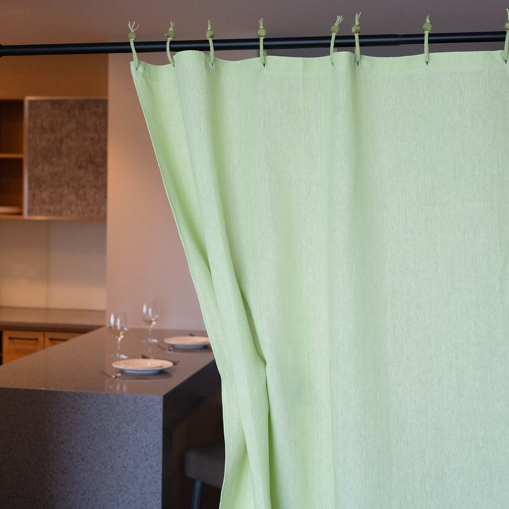 natural vegan hemp curtain