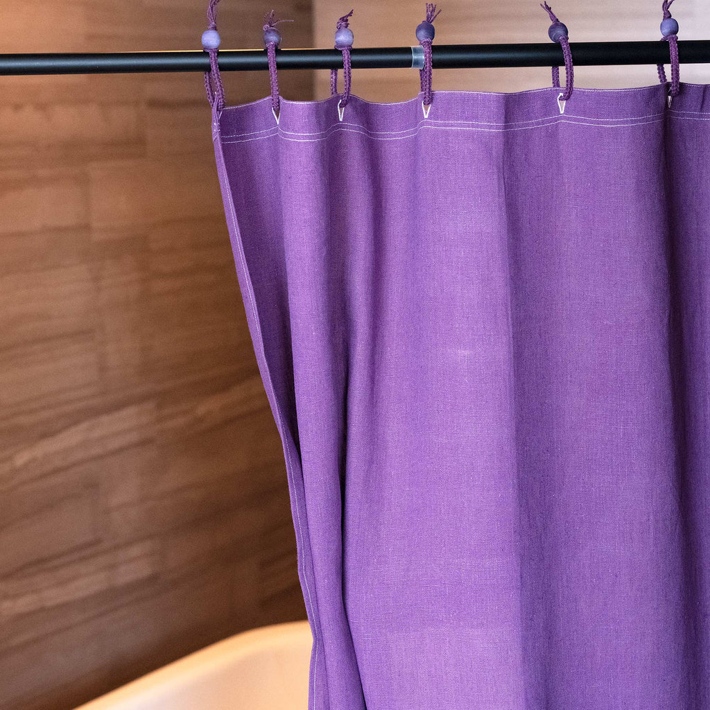 organic hemp shower curtain