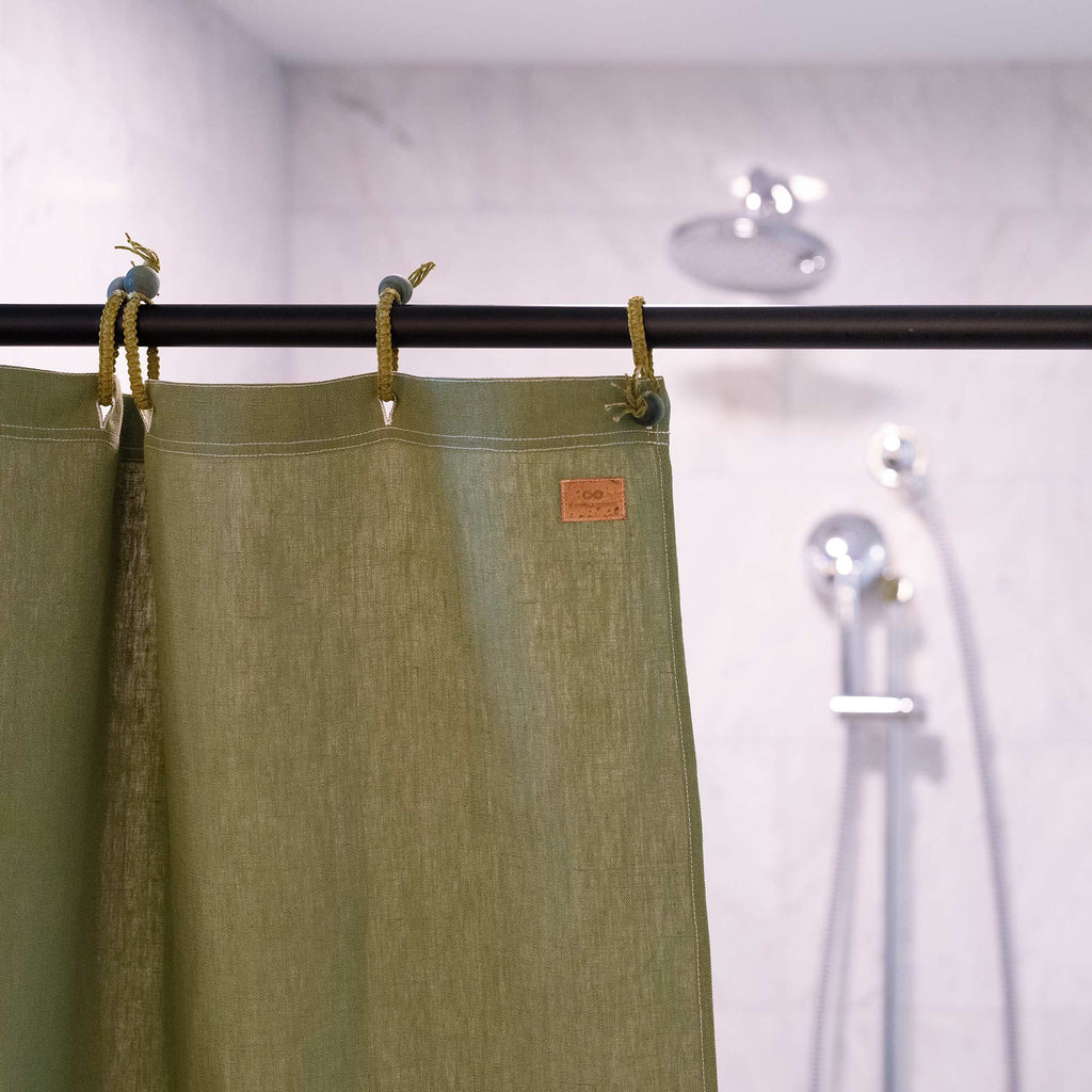 pic-free hemp shower curtain