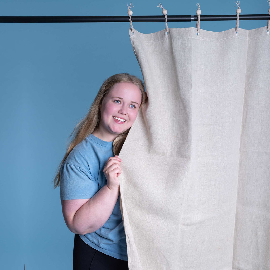 organic hemp curtain