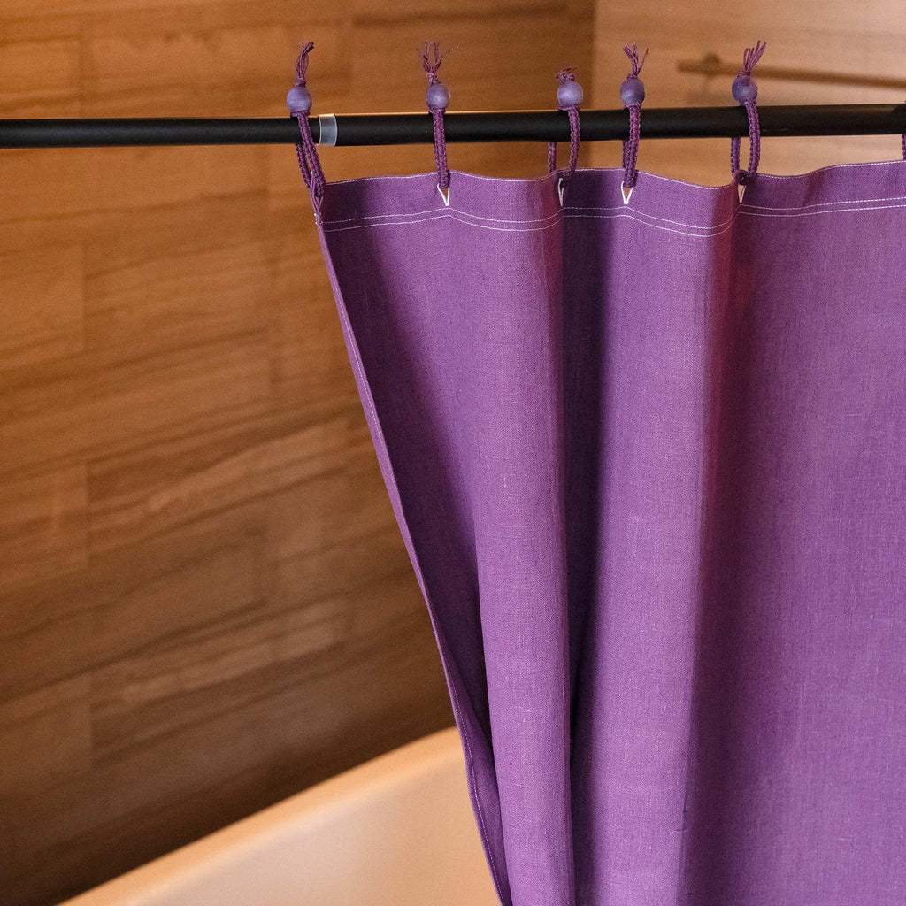 chemical-free hemp shower curtain