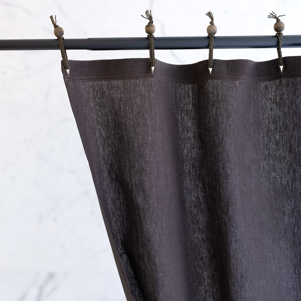 hemp shower curtain