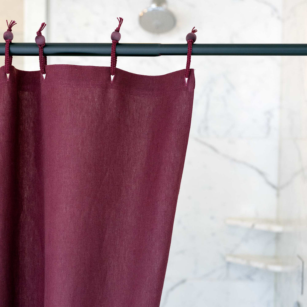 hemp shower curtain