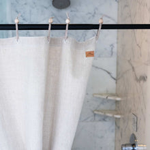 Load image into Gallery viewer, plastic-free hemp shower curtain