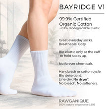 Load image into Gallery viewer, certified organic cotton casual athletic socks
