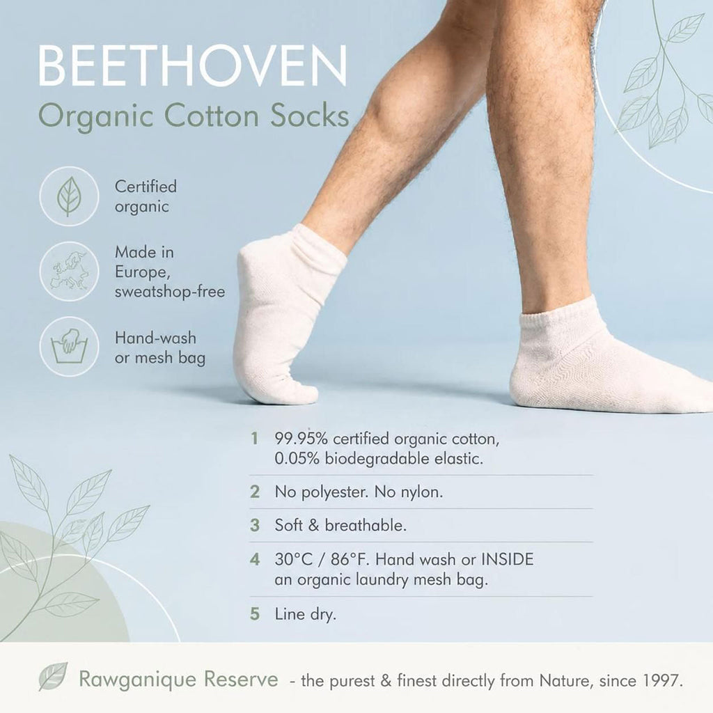 organic cotton no-show socks