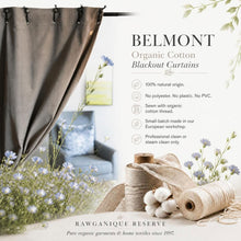 Load image into Gallery viewer, 100% organic cotton blackout curtains pvc-free polyester-free
