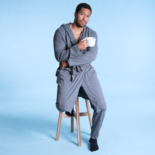 Load image into Gallery viewer, Organic cotton knit bathrobe