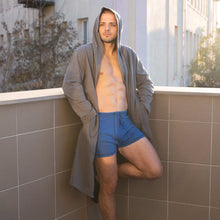 Load image into Gallery viewer, 100% organic cotton hoodie robe