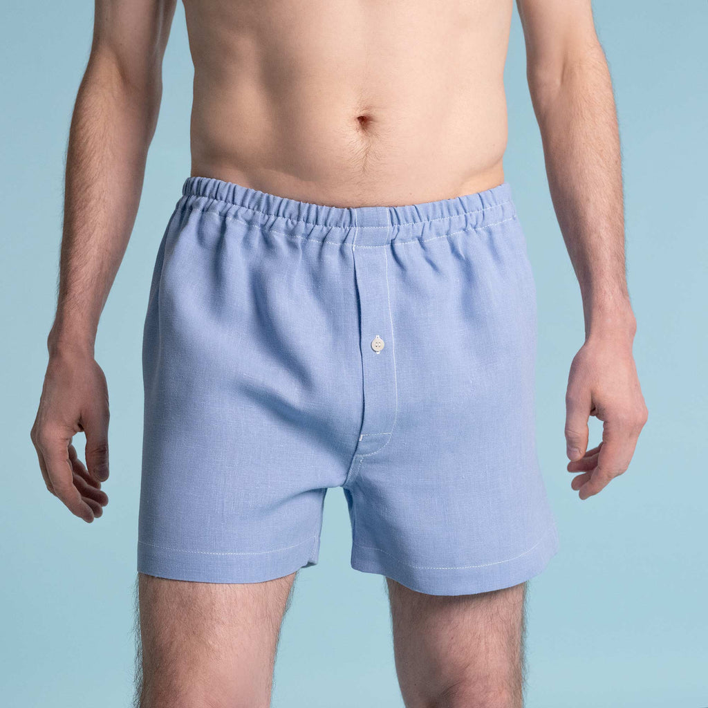 100% organic linen boxers synthetics-free