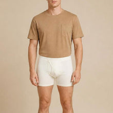 Load image into Gallery viewer, 100% certified organic cotton sports boxer briefs polyester-free plastic-free