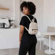 Load image into Gallery viewer, 100% organic linen mini backpack