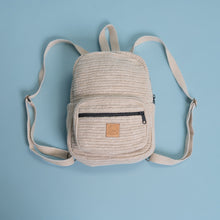 Load image into Gallery viewer, Flax linen mini backpack 99% biodegradable
