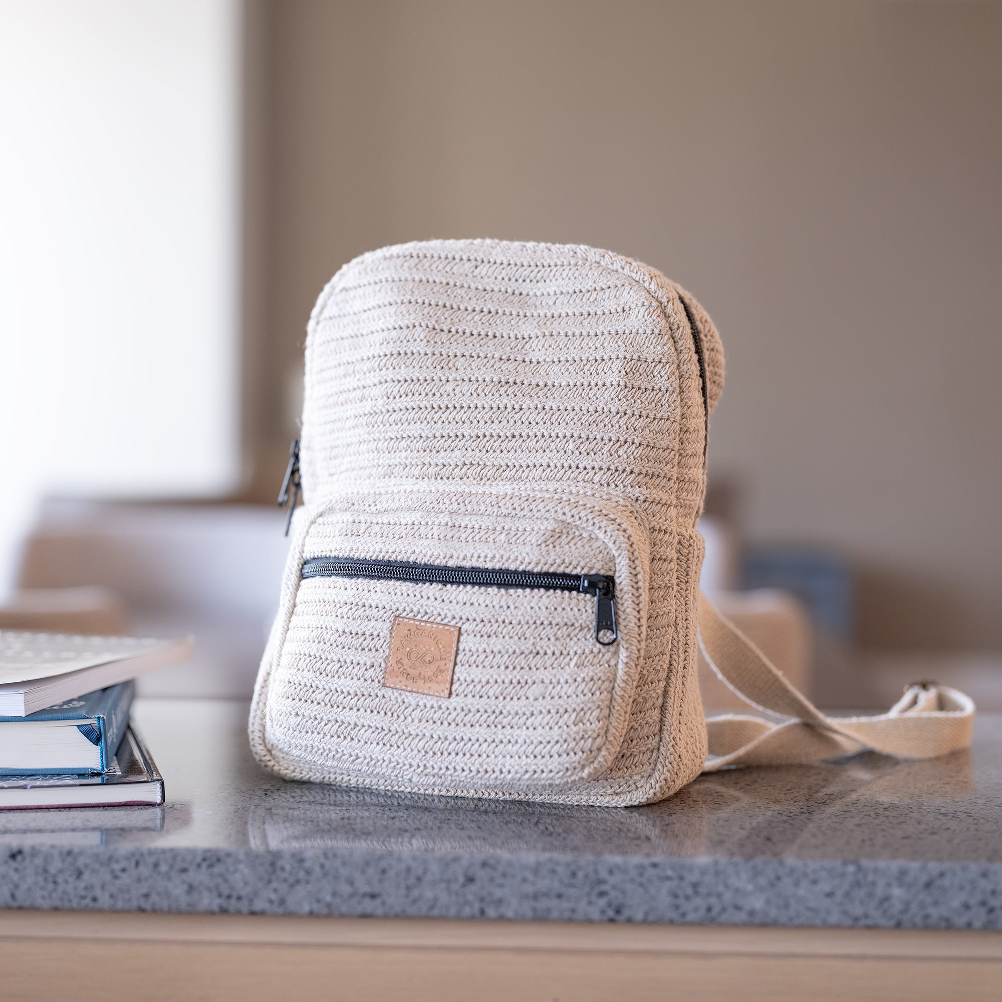 Handmade Vegan Organic Linen Mini Backpack – Rawganique