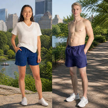 Load image into Gallery viewer, plastic-free 100% organic linen shorts with two side pockets