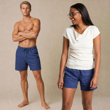 Load image into Gallery viewer, plastic-free 100% organic linen beach shorts
