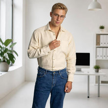 Load image into Gallery viewer, plastic-free 100% organic hemp dress shirt polyester-free